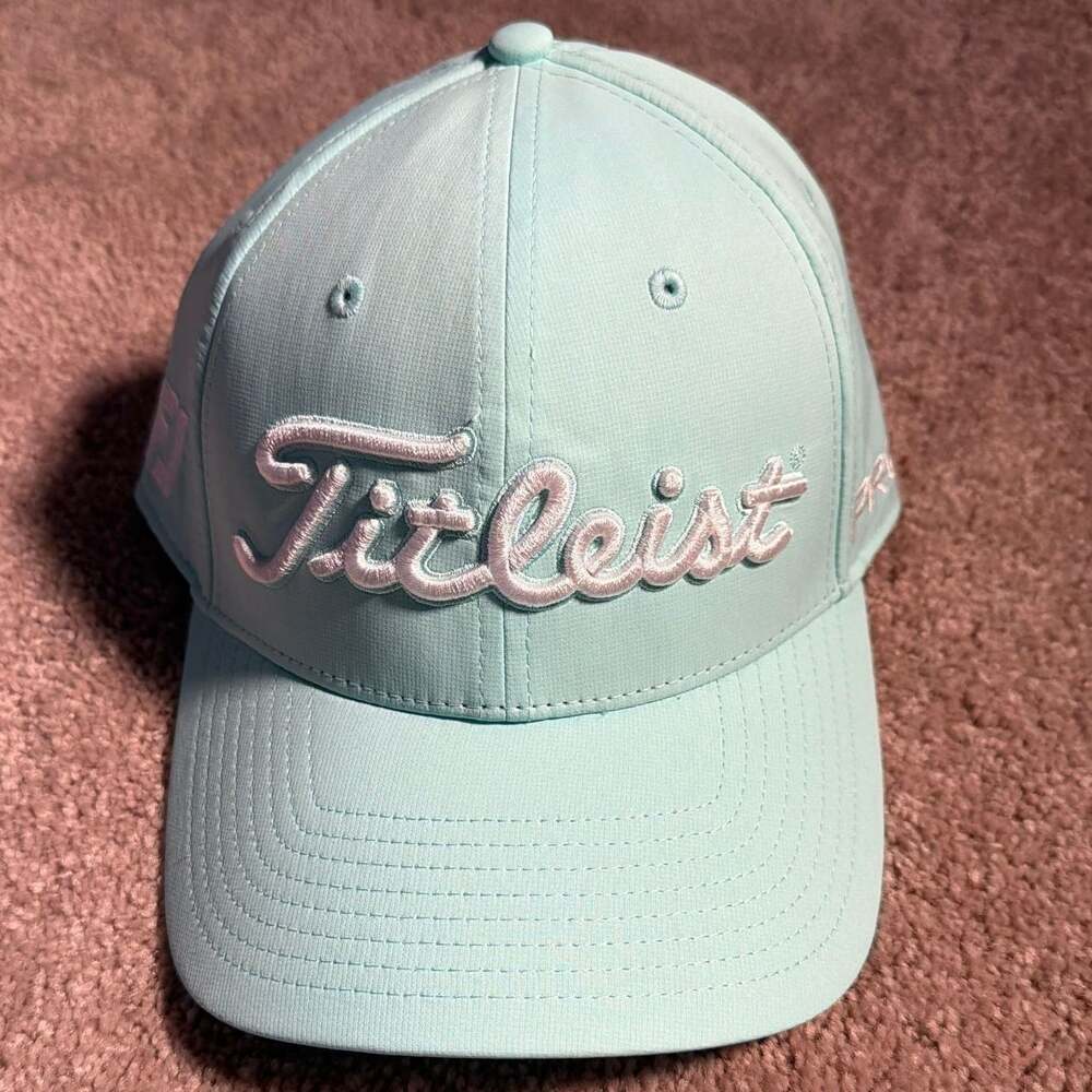 Titleist Performance Golf Ball Marker Hat Teal/White Adjustable
